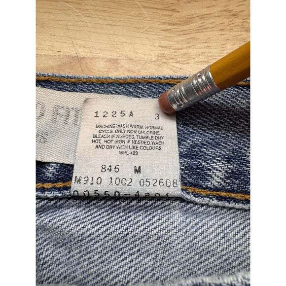 Levis 550 Relaxed Fit Straight Leg Vintage Denim Blue Jeans Mens 34x34 Y2K‎ - Picture 3 of 5